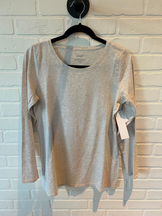 Top Long Sleeve Basic By Pure Jill In Cream, Size: M