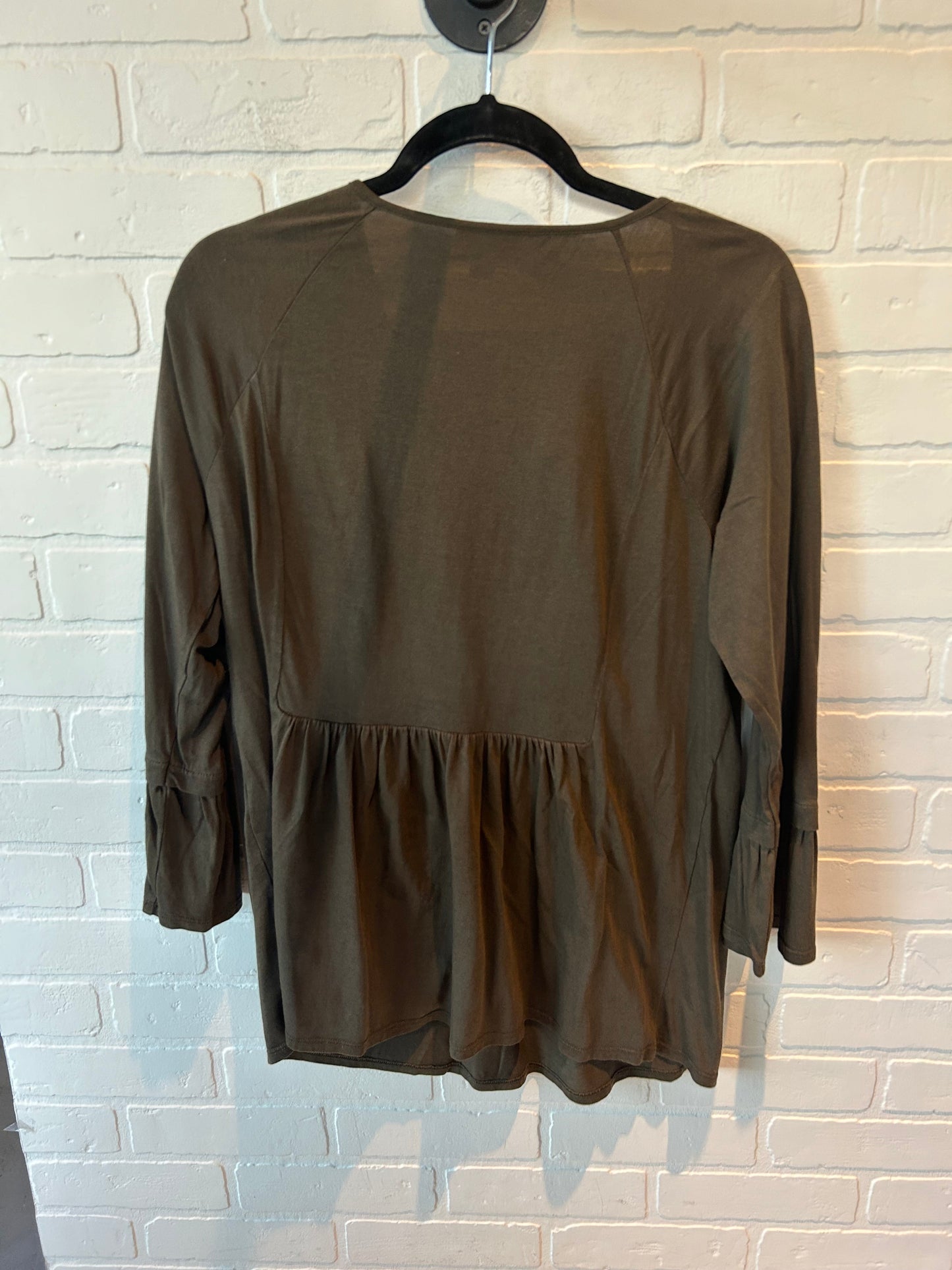 Top Long Sleeve By J. Jill In Green, Size: M