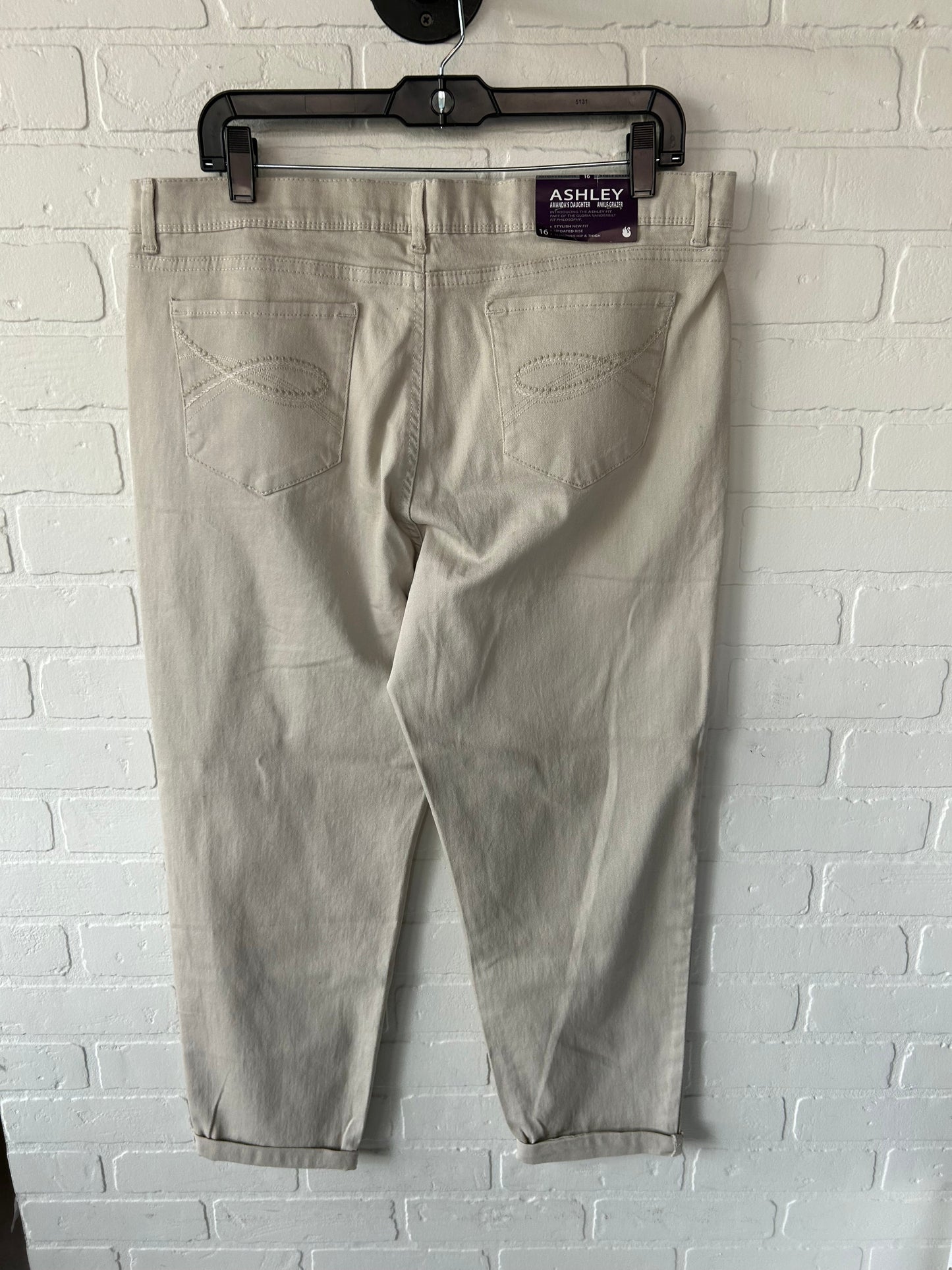 Pants Other By Gloria Vanderbilt In Tan, Size: 16