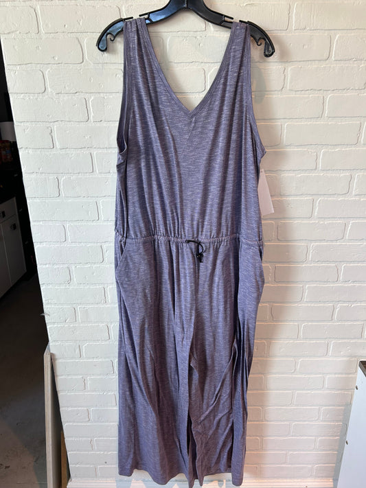 Jumpsuit By Tek Gear In Purple, Size: 1x