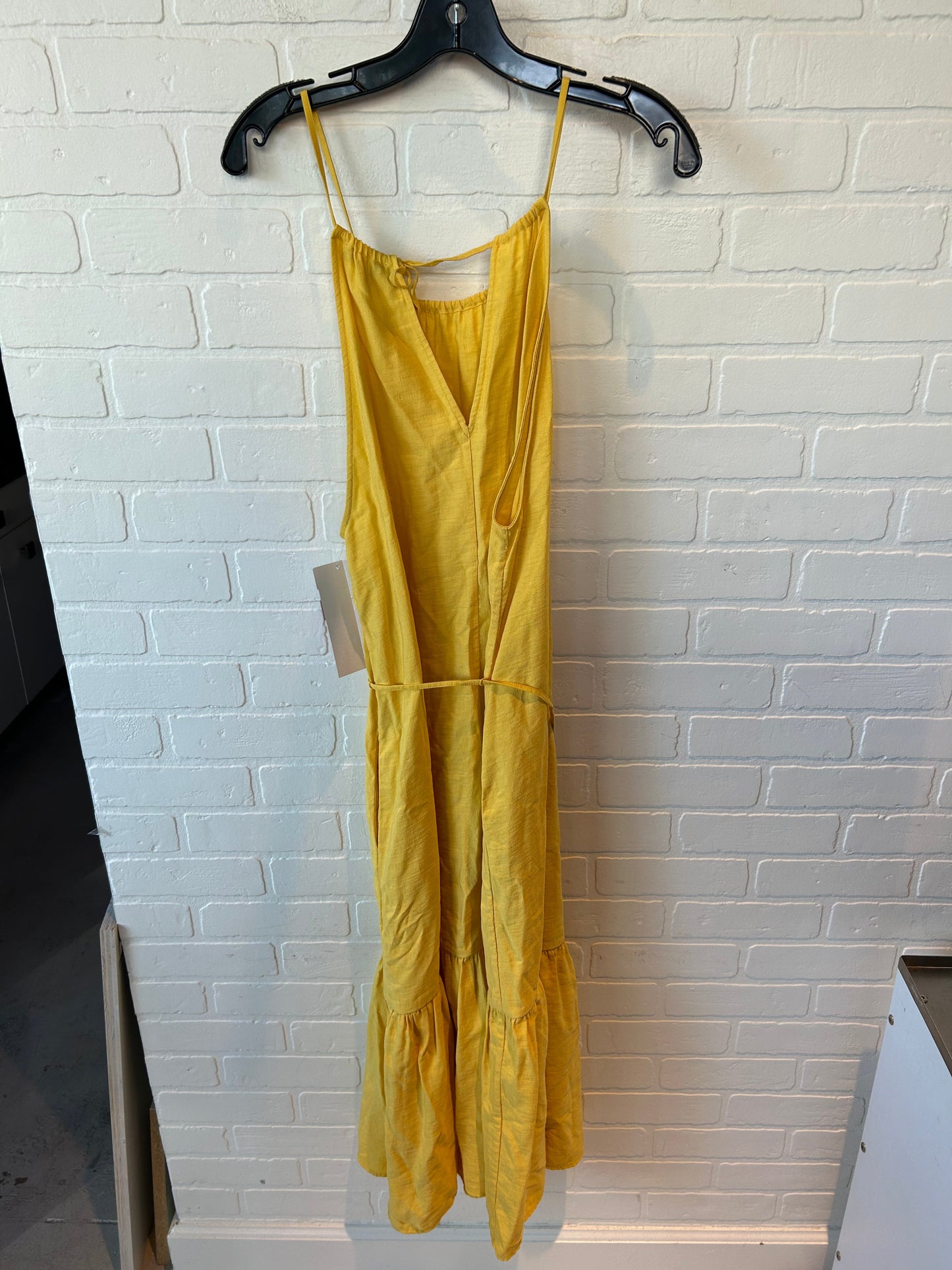 Dress Casual Midi By Banana Republic In Yellow, Size: Xl