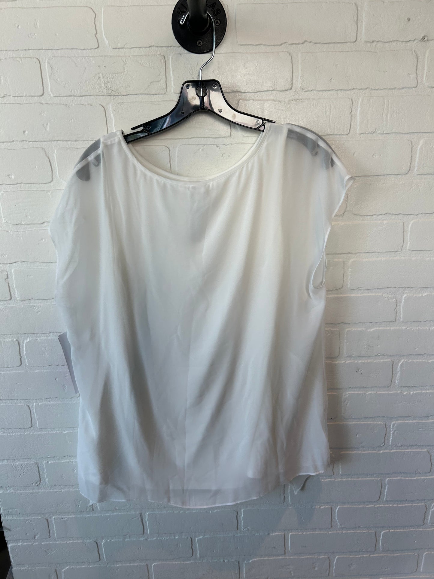 Top Short Sleeve By Chicos In White, Size: L