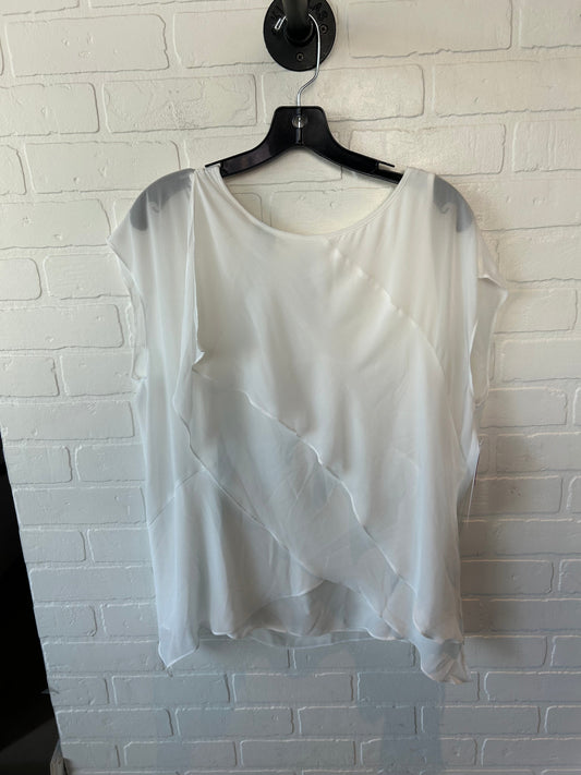 Top Short Sleeve By Chicos In White, Size: L