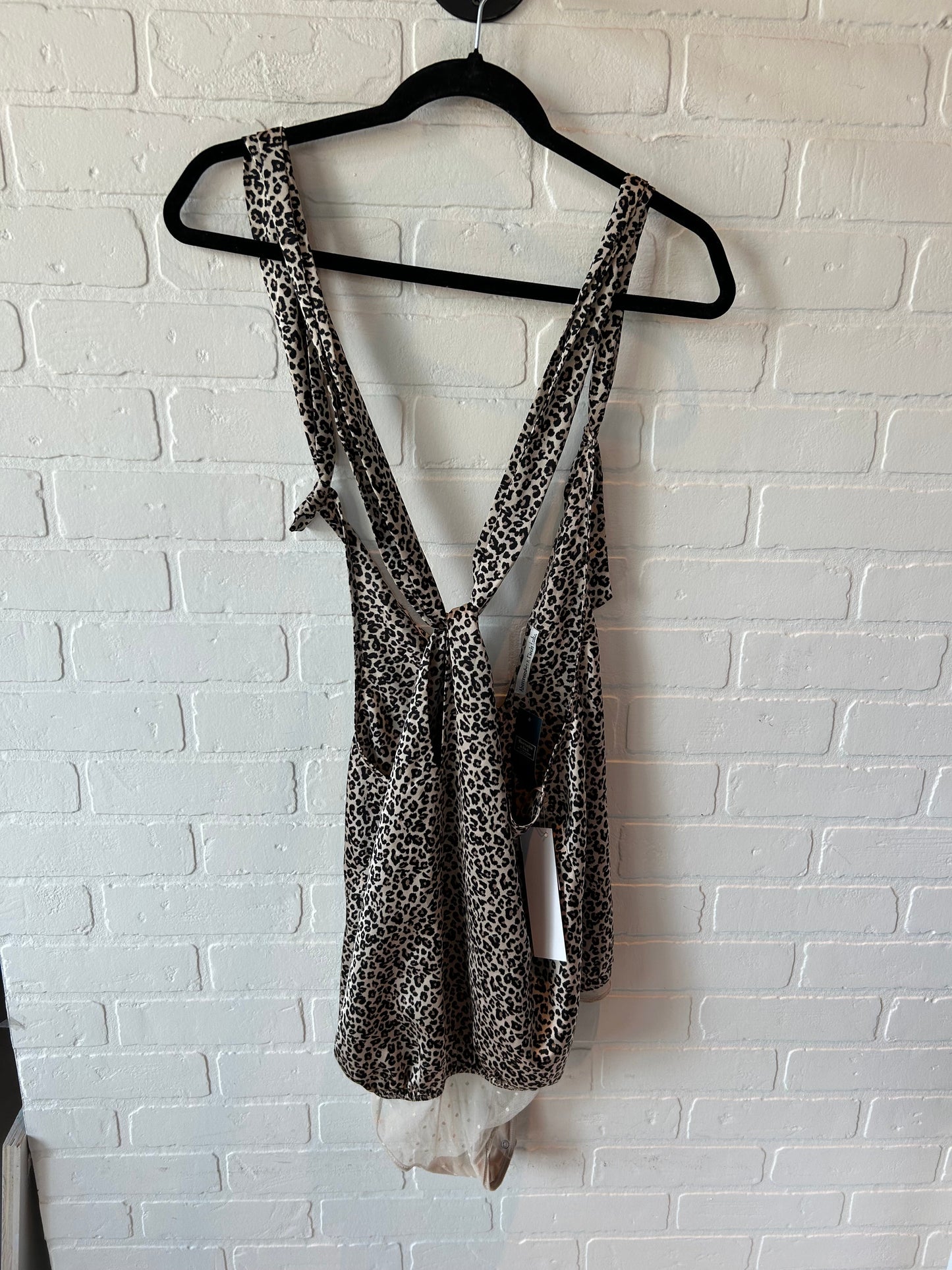 Bodysuit By Abercrombie And Fitch In Animal Print, Size: L