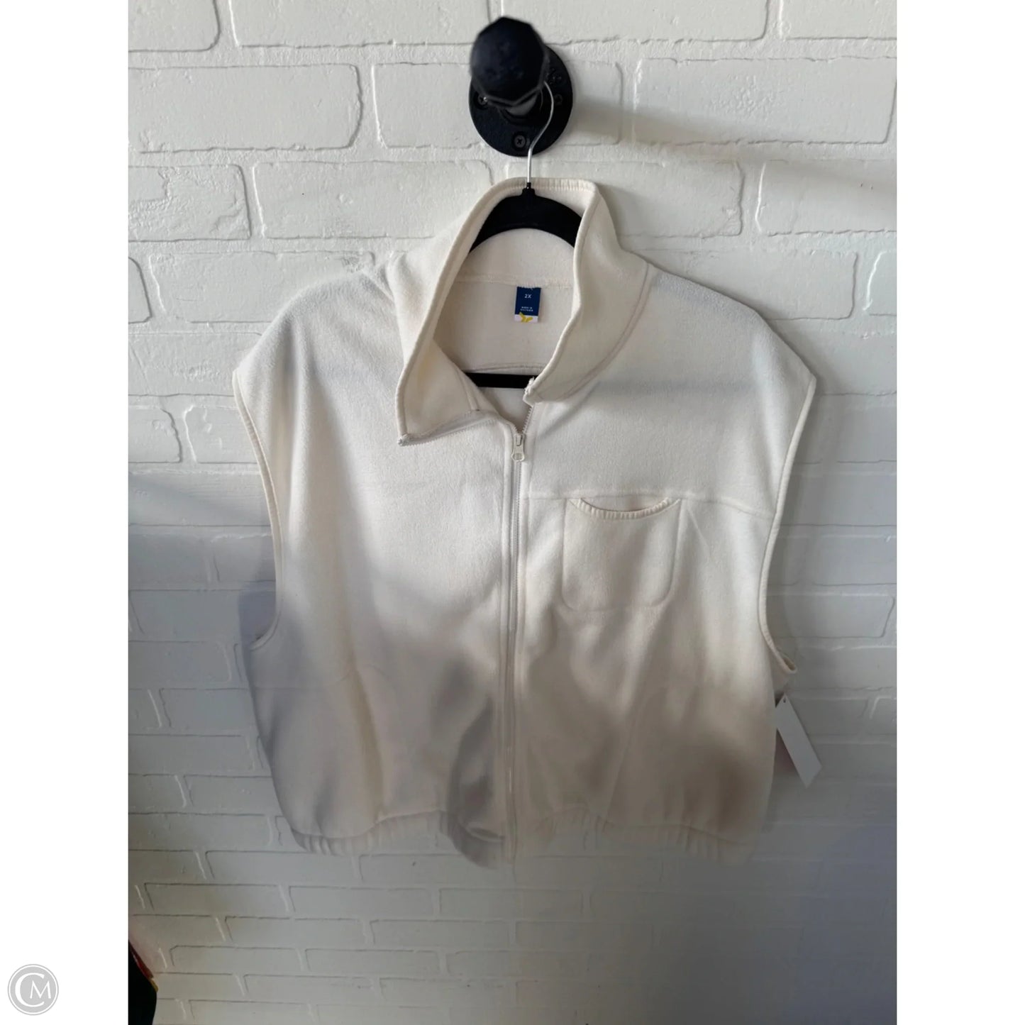 Vest Puffer & Quilted By Old Navy In Cream, Size: 2x