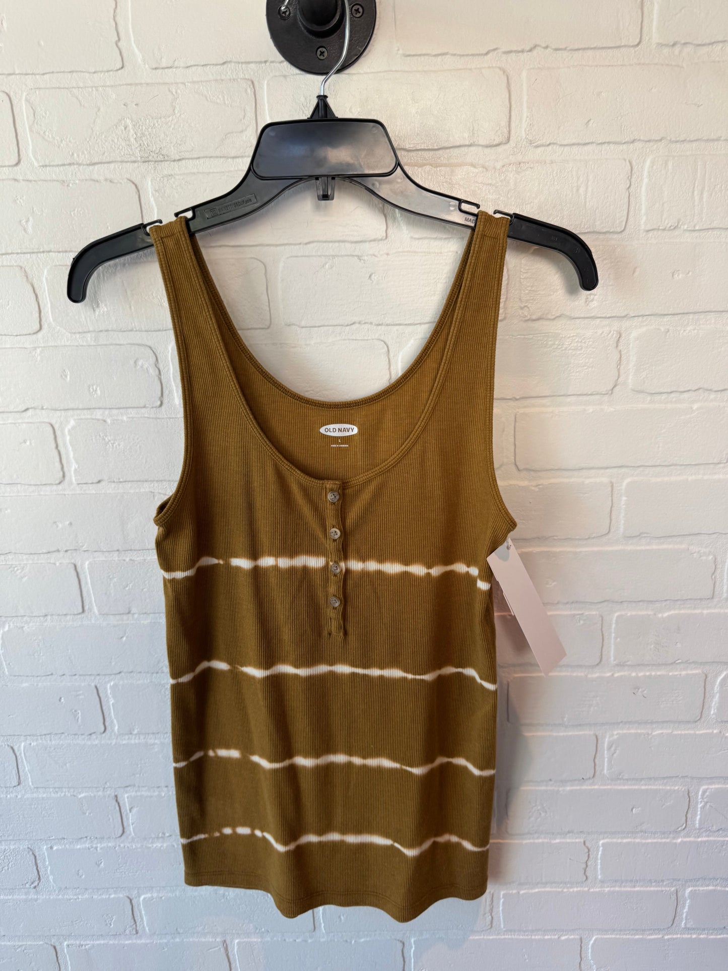 Top Cami By Old Navy In Brown & Cream, Size: L