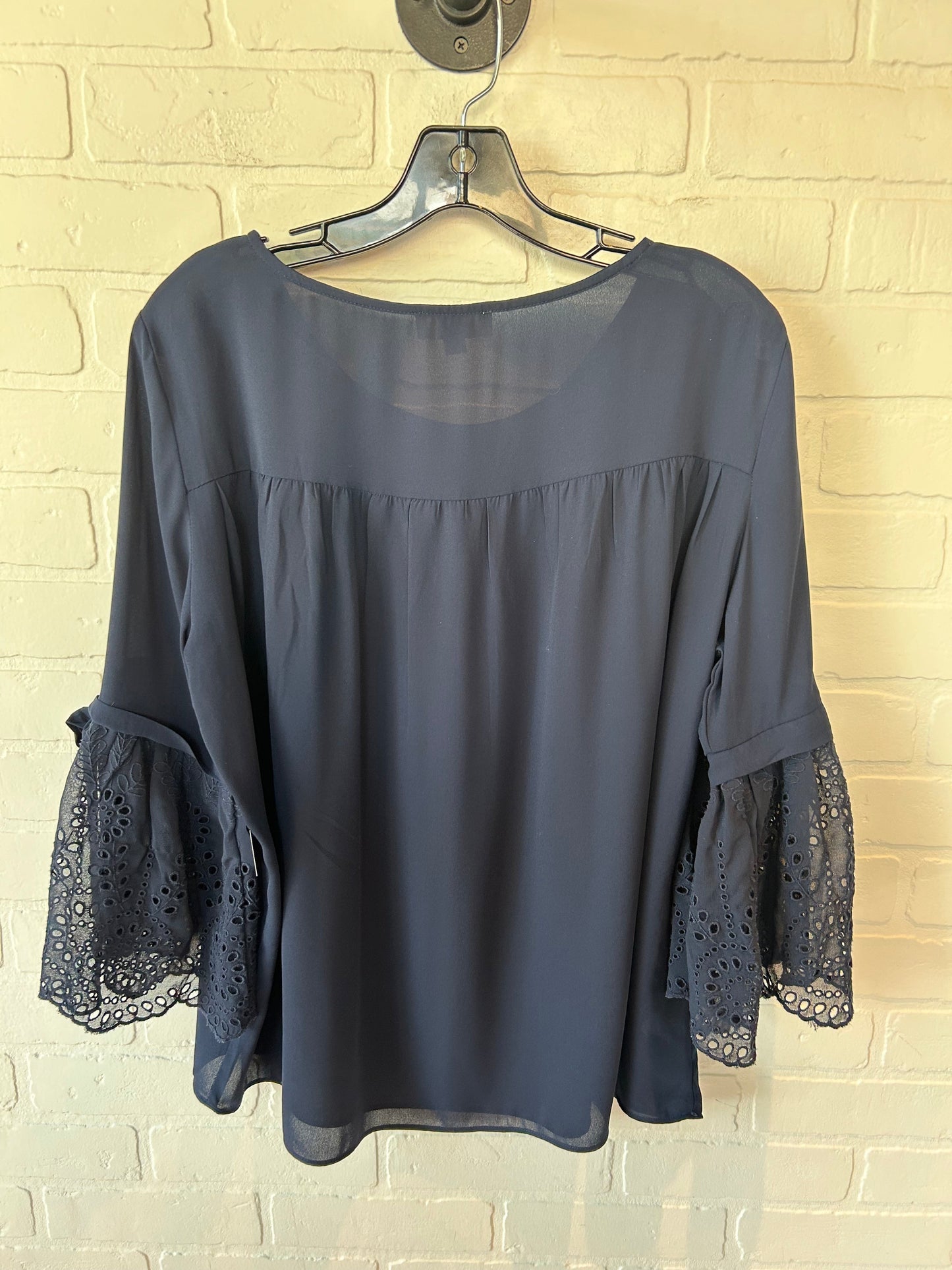 Top Long Sleeve By Loft In Blue, Size: L