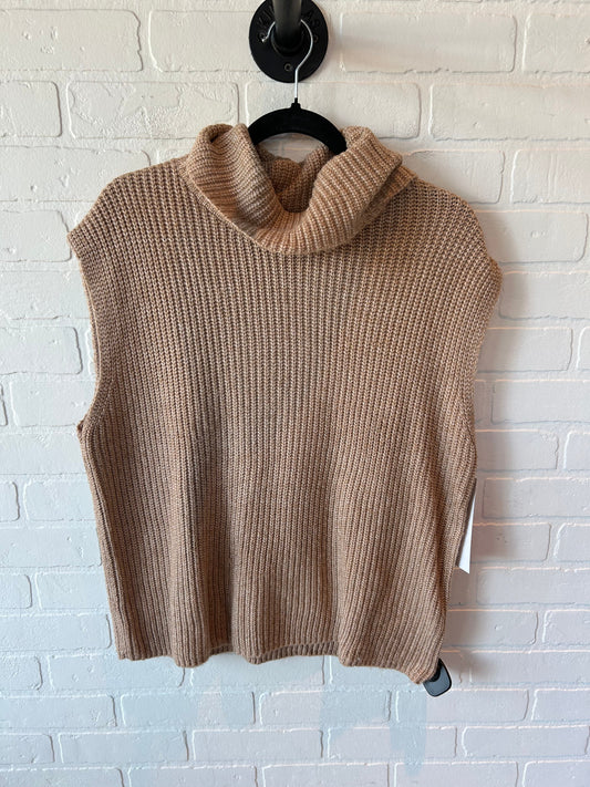 Vest Sweater By Rachel Zoe In Tan, Size: L