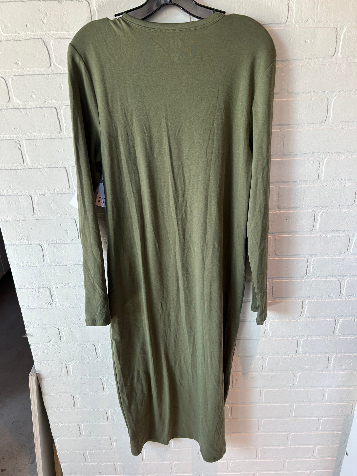 Dress Casual Midi By Gap In Green, Size: L