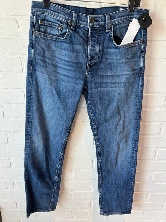 Jeans Straight By Rag & Bones Jeans In Blue, Size: 12