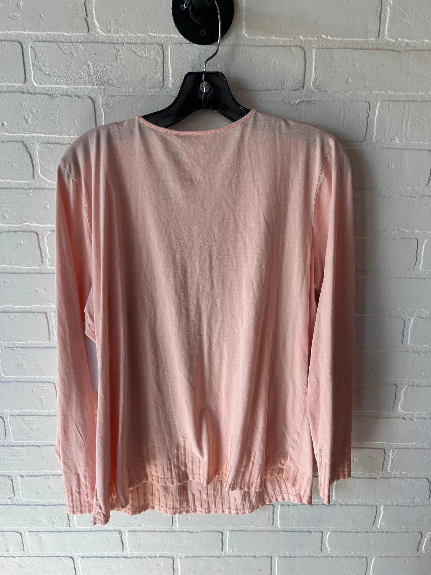 Top Long Sleeve By Sundance In Peach, Size: Xl