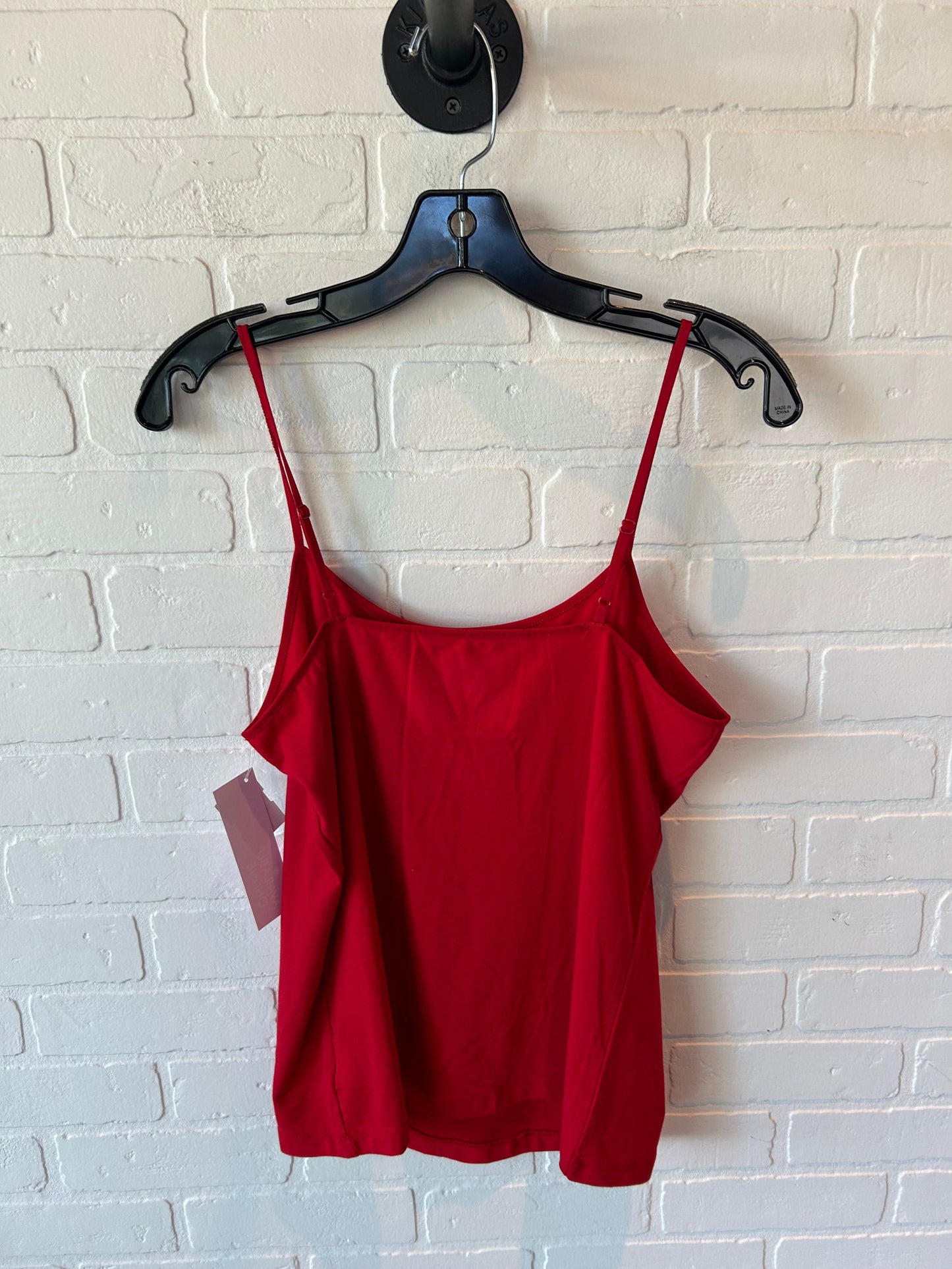 Top Cami By Time And Tru In Red, Size: L