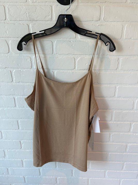 Top Cami By Time And Tru In Tan, Size: Xxl