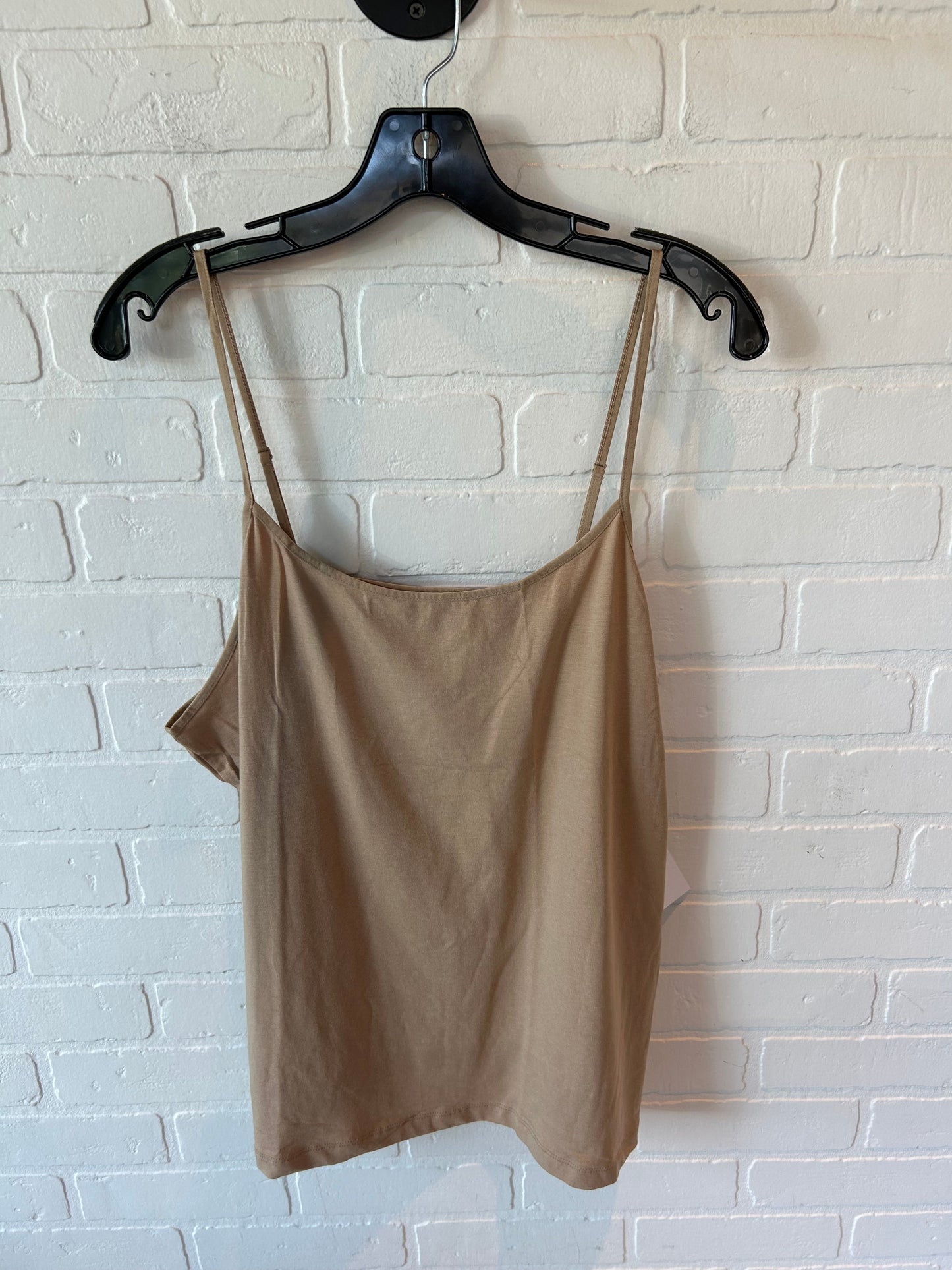 Top Cami By Time And Tru In Tan, Size: 3x