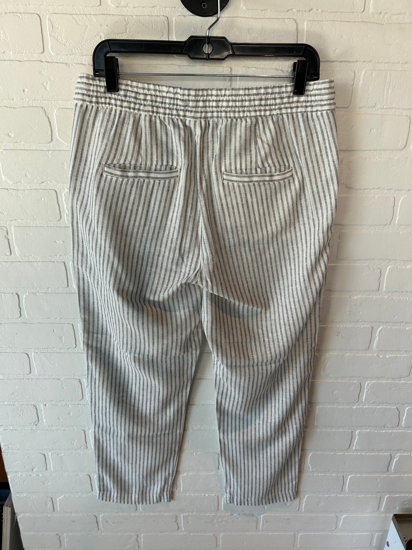 Pants Linen By Gap In Blue & White, Size: 8