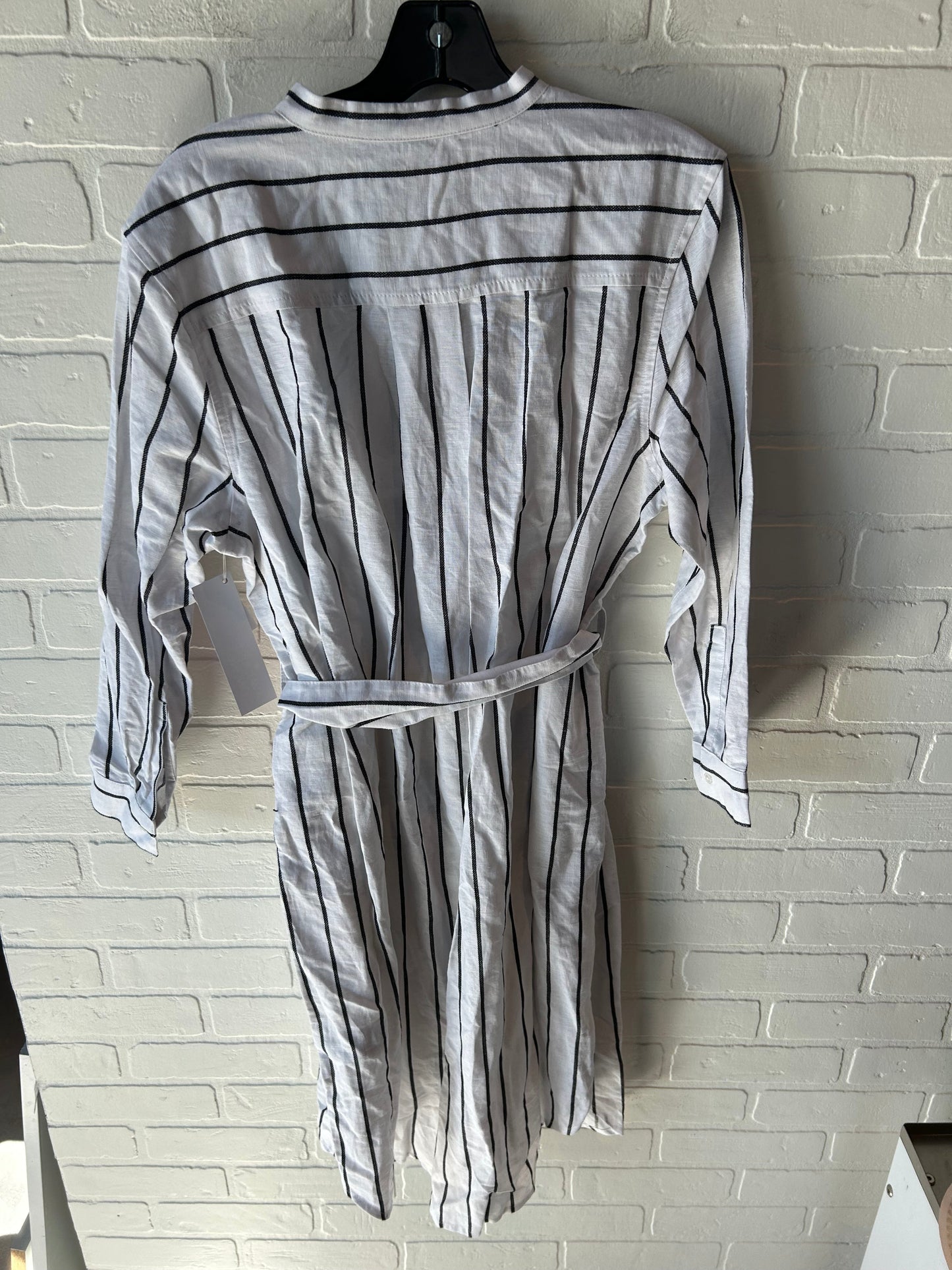 Dress Casual Midi By Banana Republic In Black & White, Size: M