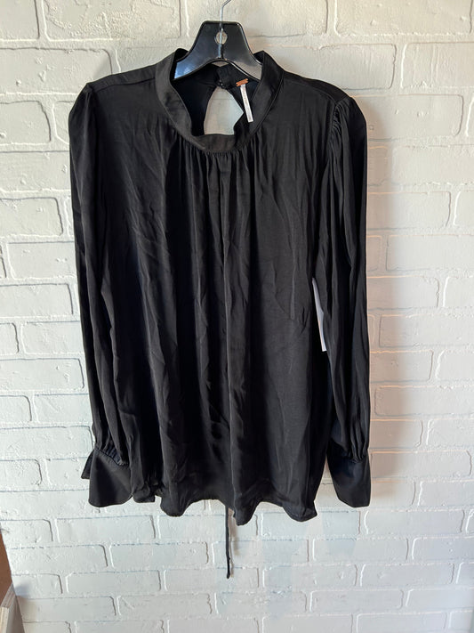 Top Long Sleeve By Free People In Black, Size: L