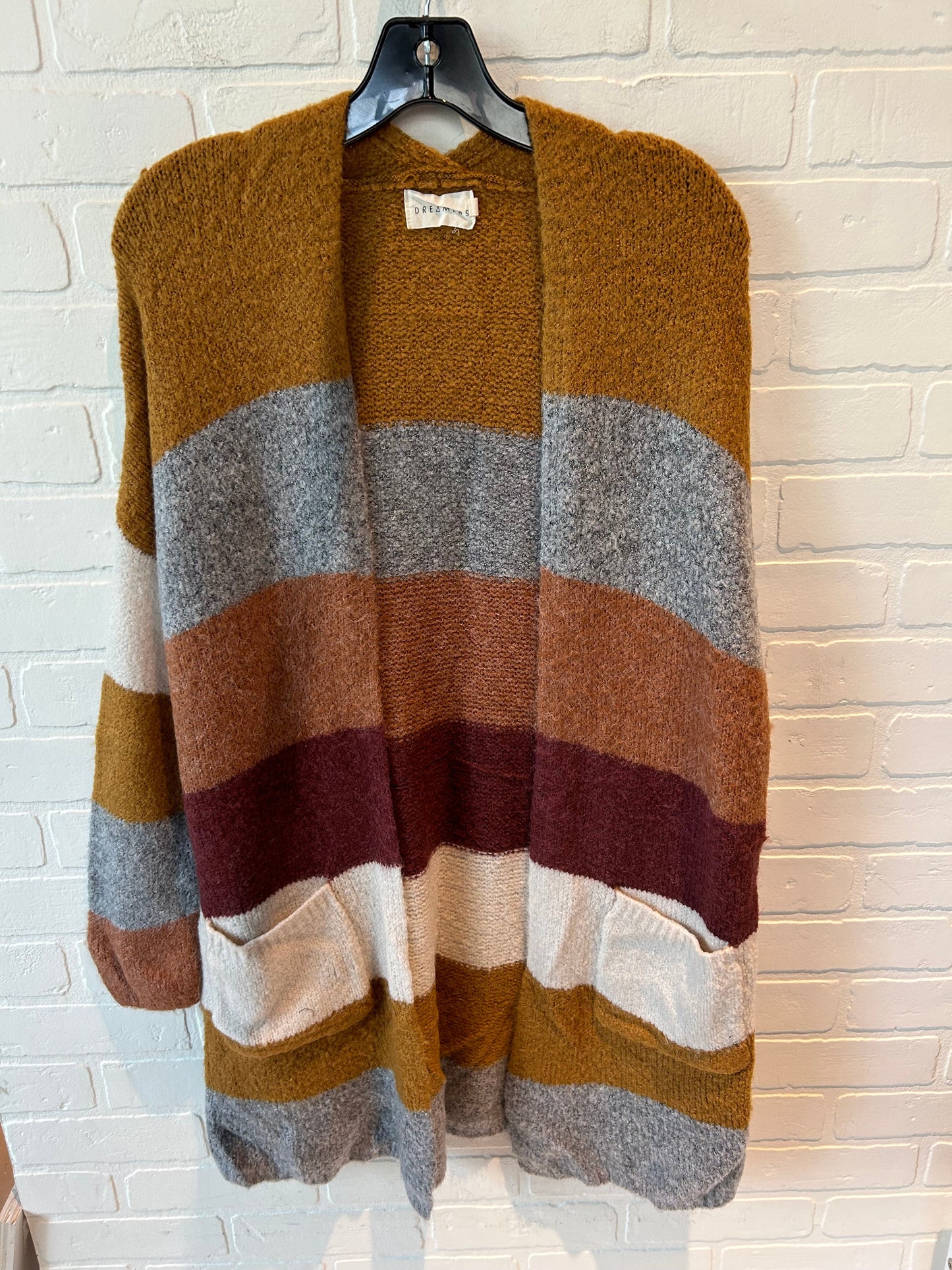 Sweater Cardigan By Dreamers In Yellow, Size: M