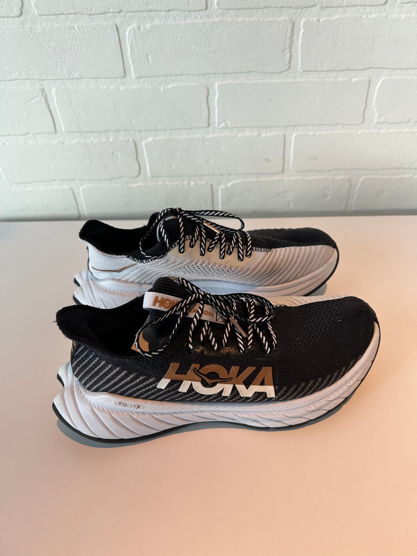 Shoes Athletic By Hoka In Black & Brown, Size: 8