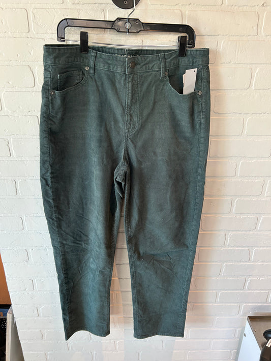 Pants Corduroy By American Eagle In Green, Size: 14