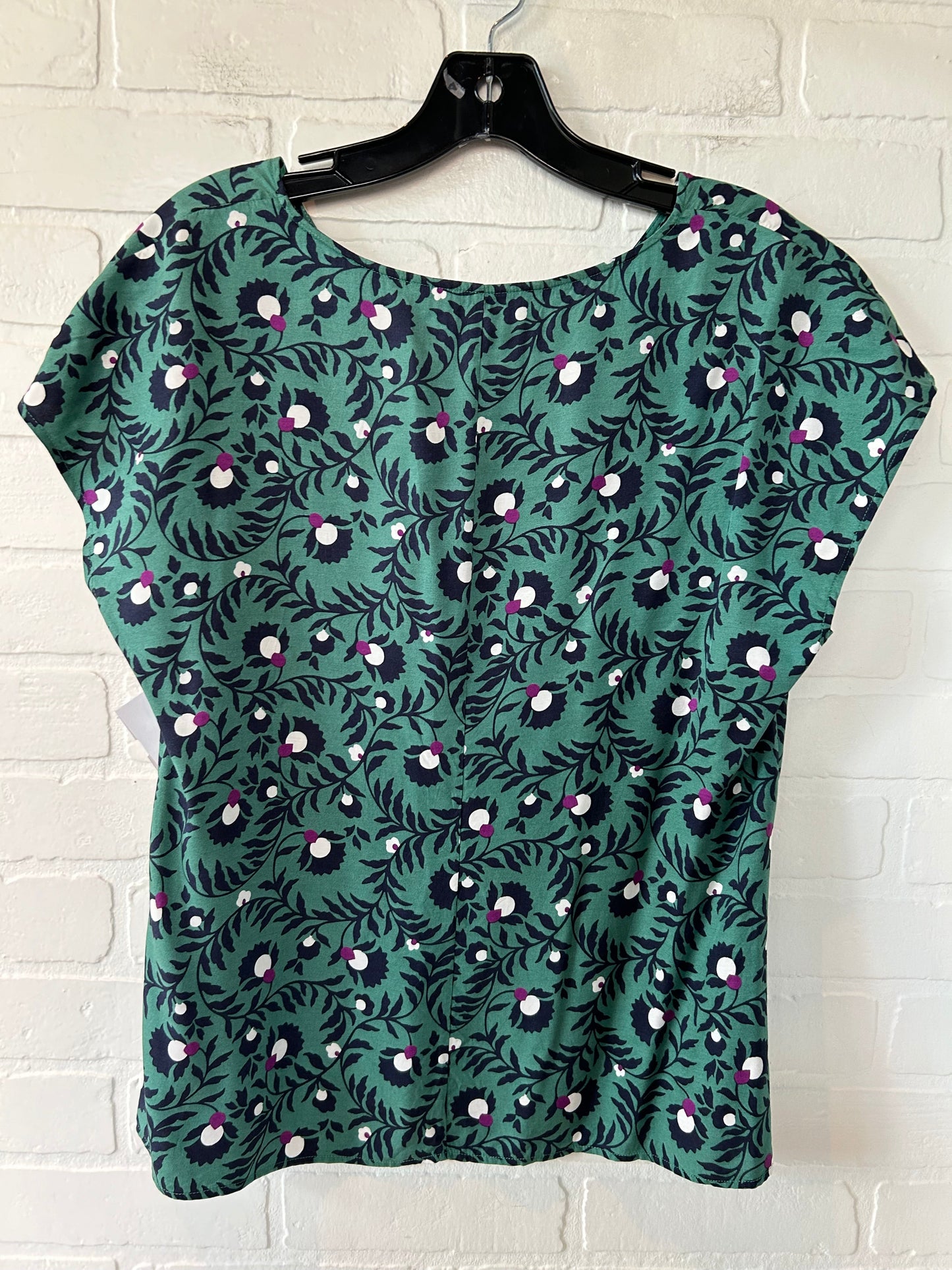 Top Short Sleeve By Boden In Green & Purple, Size: M