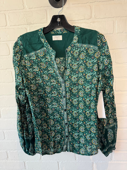 Top Long Sleeve By Clothes Mentor In Green, Size: S