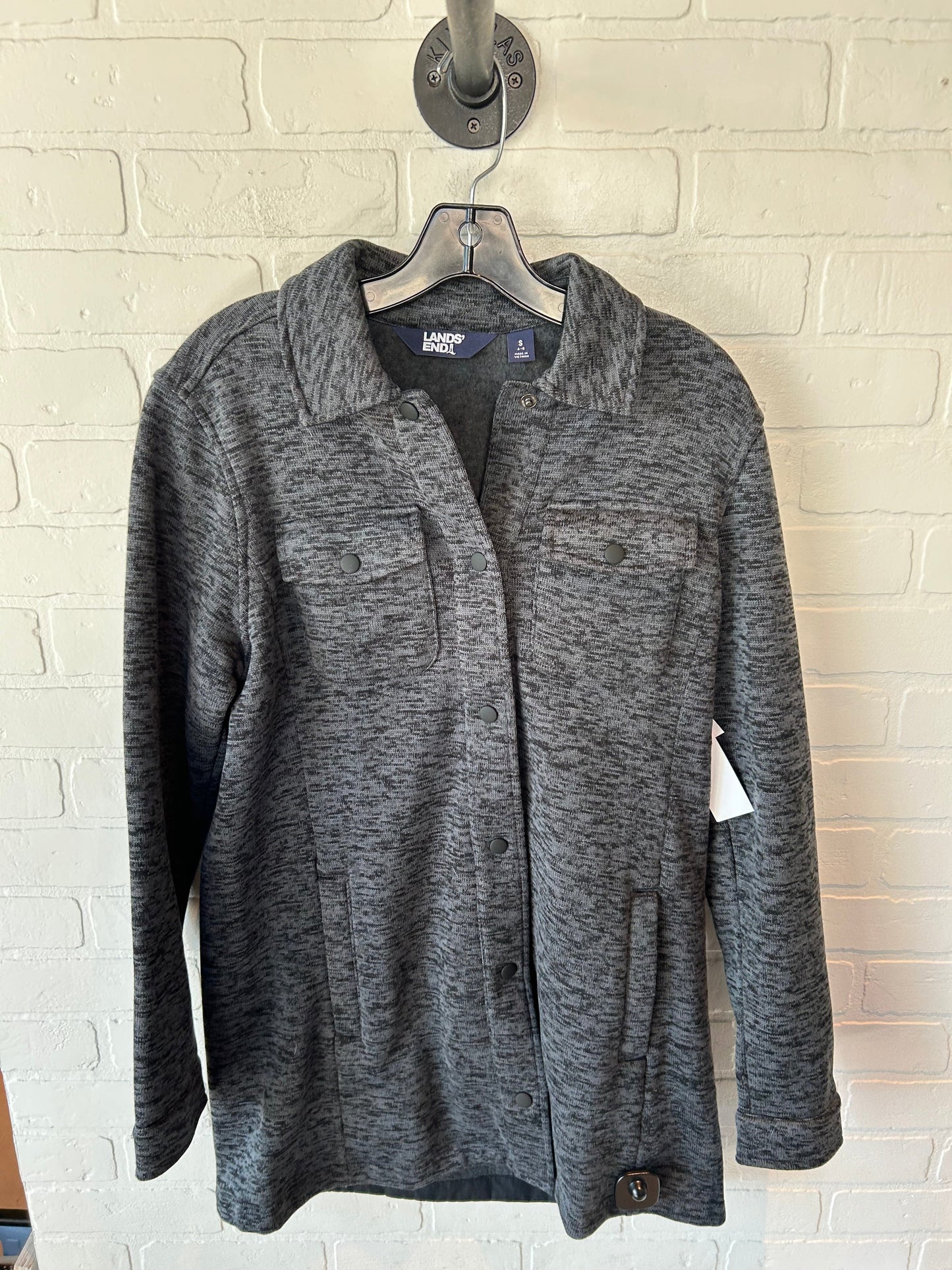 Coat Other By Lands End In Grey, Size: S