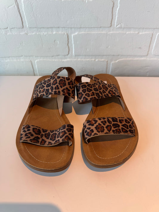 SANDALS FLATS STEVE MADDEN in ANIMAL PRINT, Size: 5.5