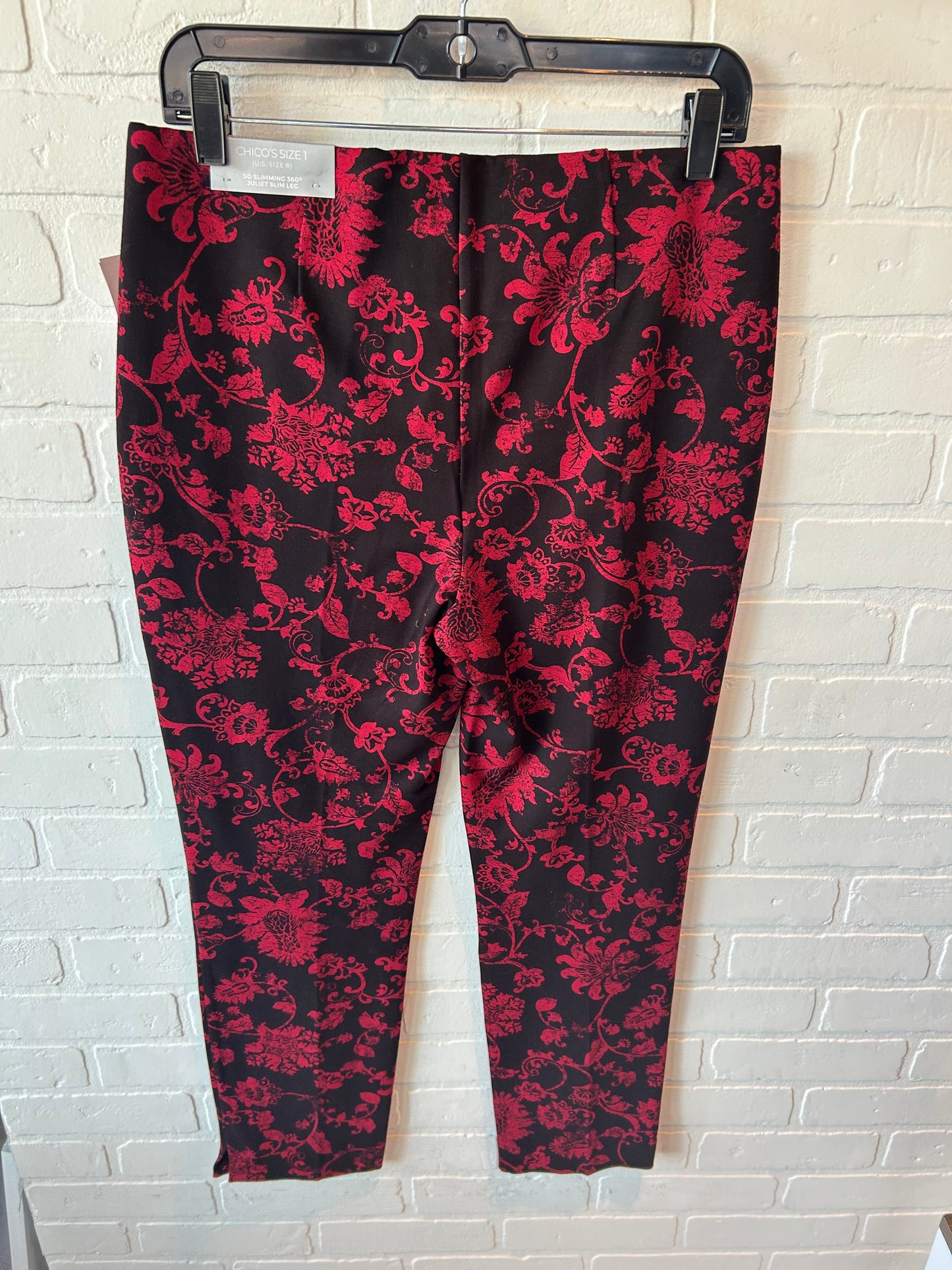 Pants Other By Chicos In Black & Red, Size: 8