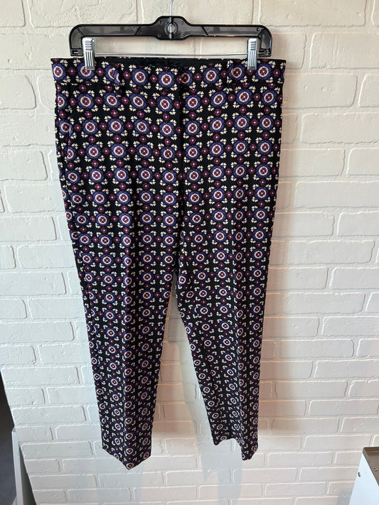 Pants Dress By Ann Taylor In Black & Purple, Size: 6