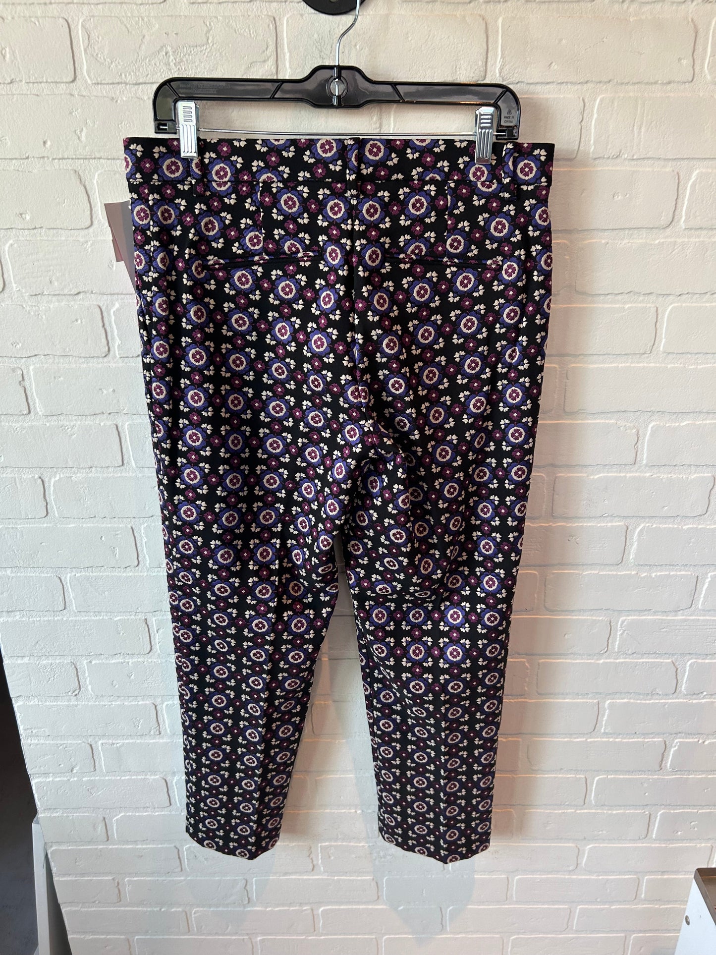 Pants Dress By Ann Taylor In Black & Purple, Size: 6