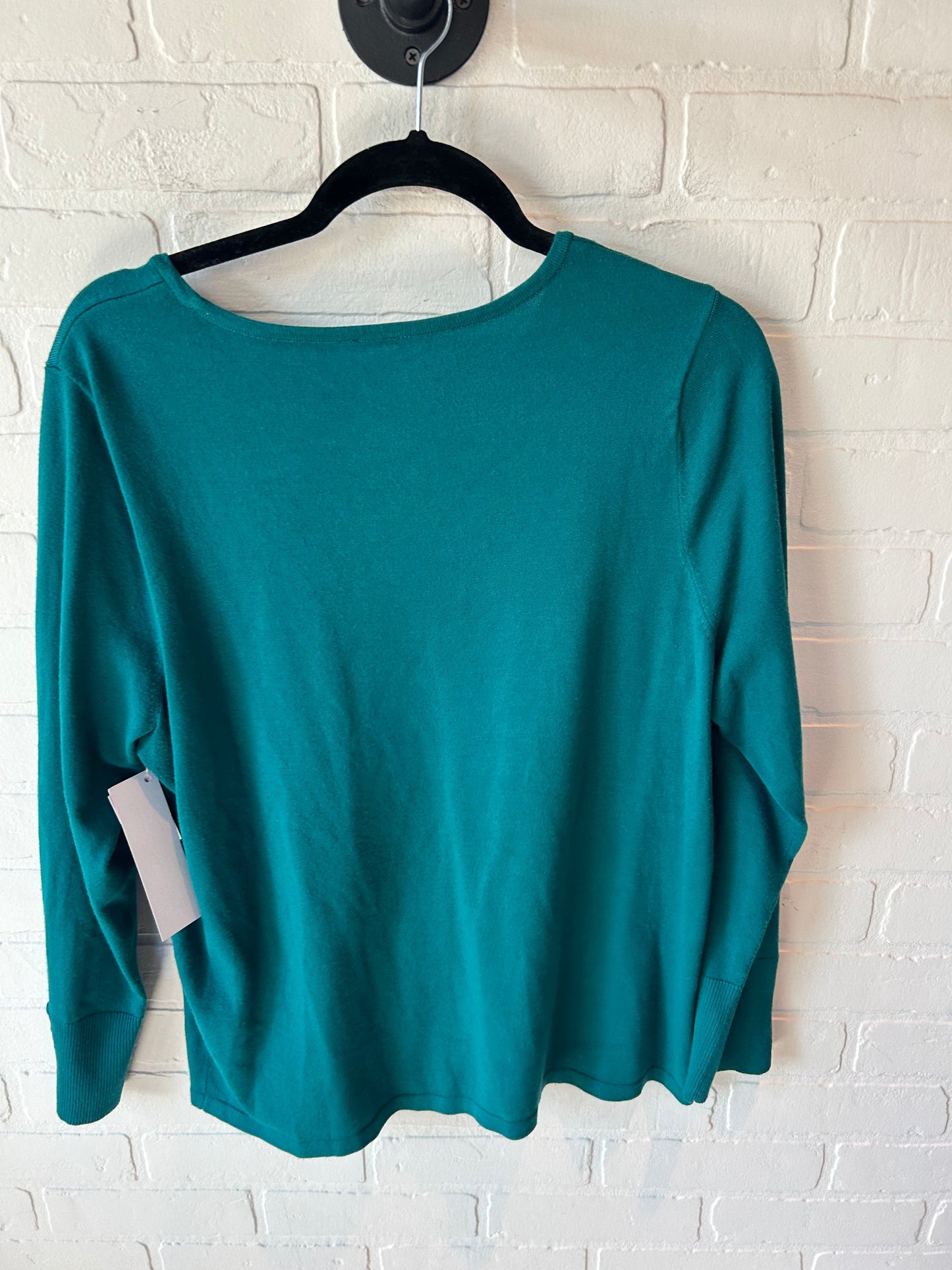 Sweater By Chicos In Green, Size: L