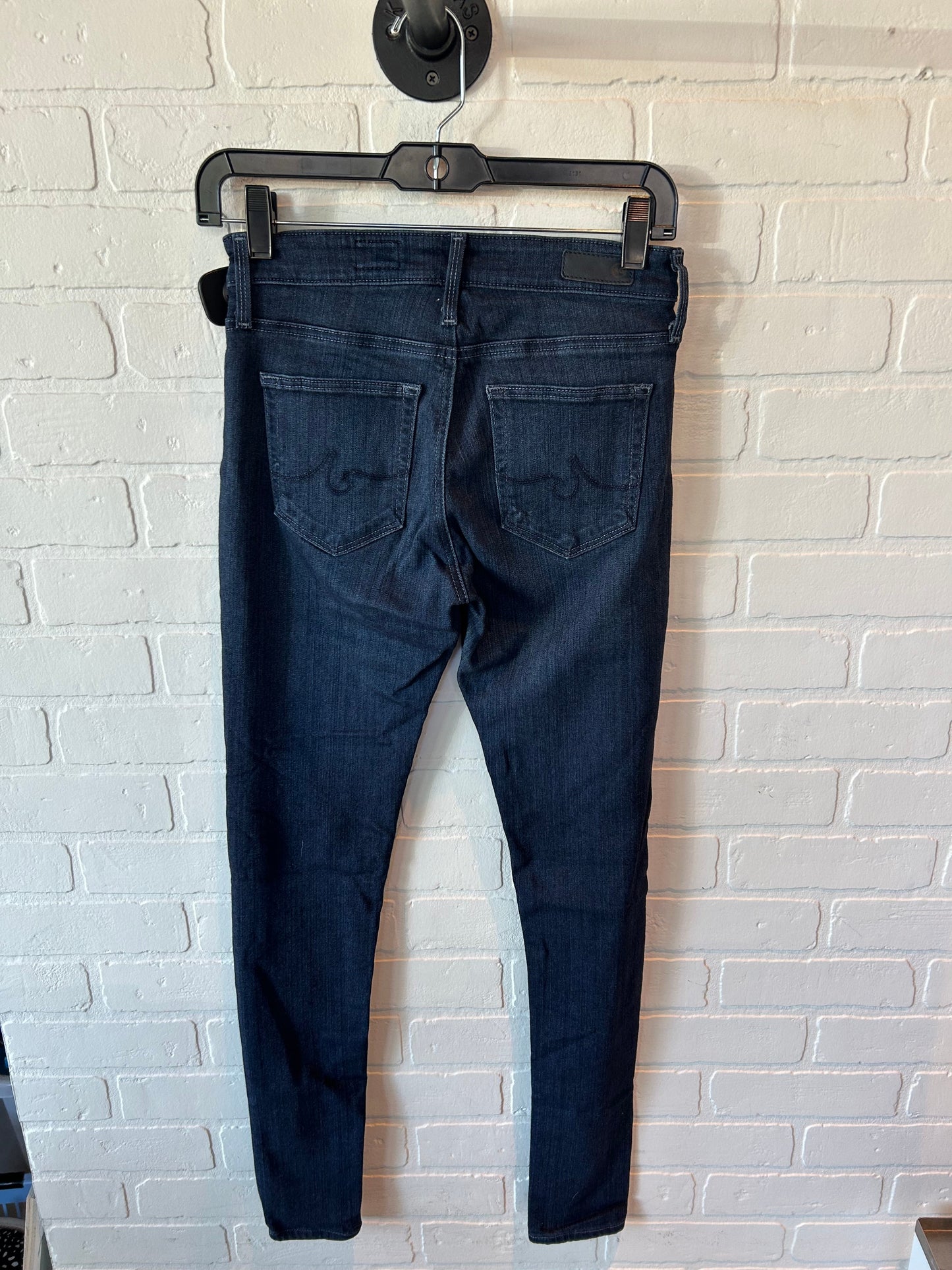 Jeans Skinny By Adriano Goldschmied In Blue Denim, Size: 0