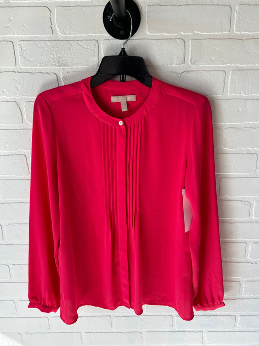 Top Long Sleeve By Banana Republic In Pink, Size: Xs