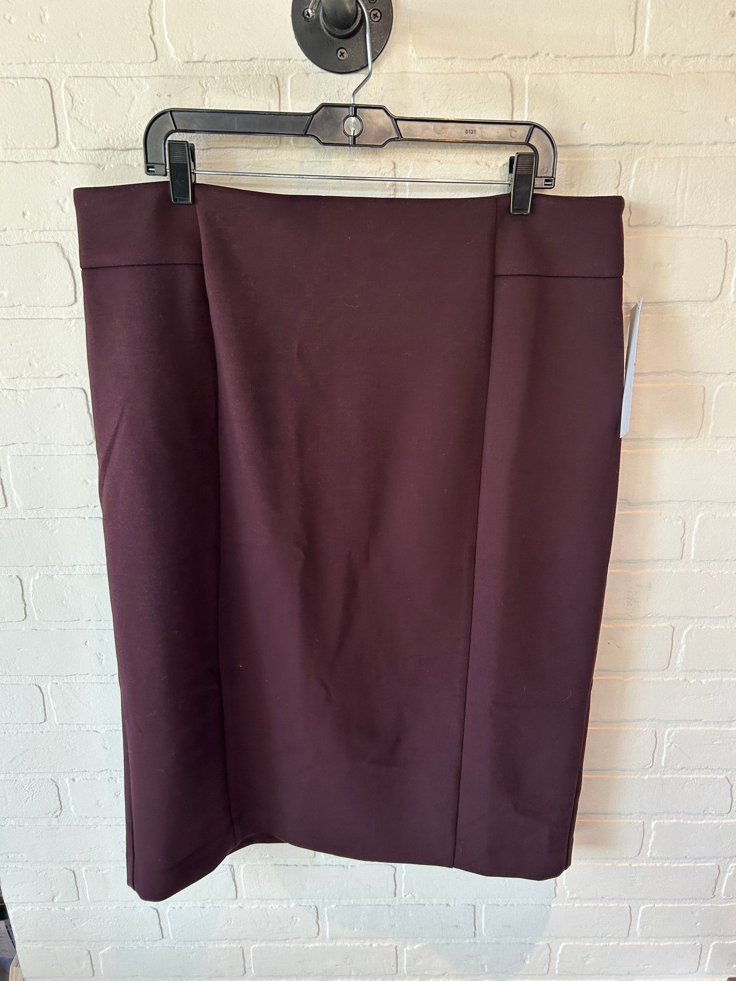 Skirt Midi By Ann Taylor In Purple, Size: 18