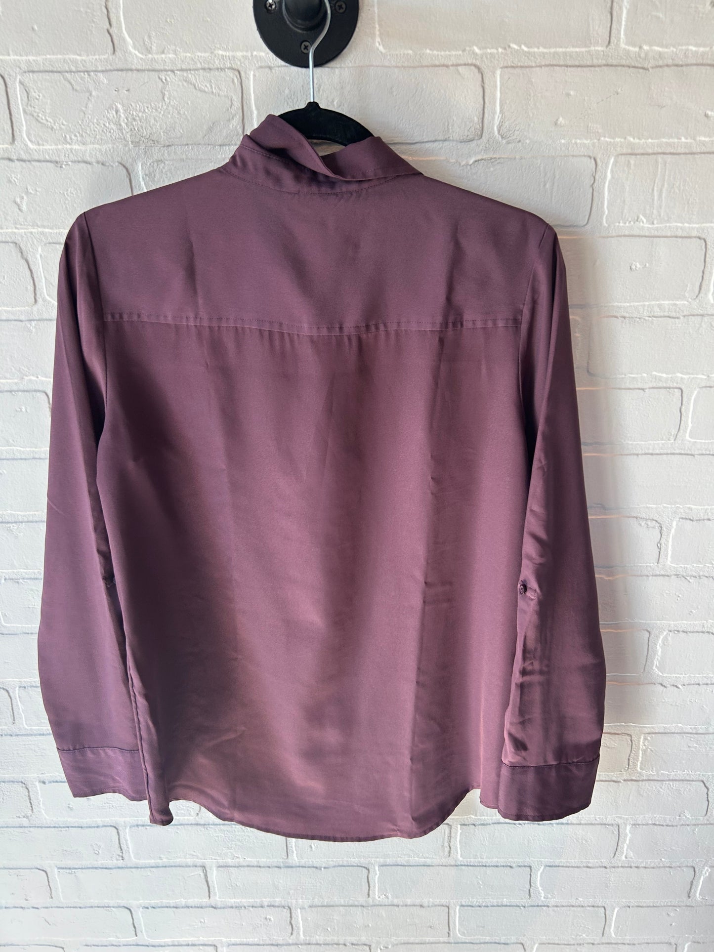 Top Long Sleeve By Ann Taylor In Purple, Size: S