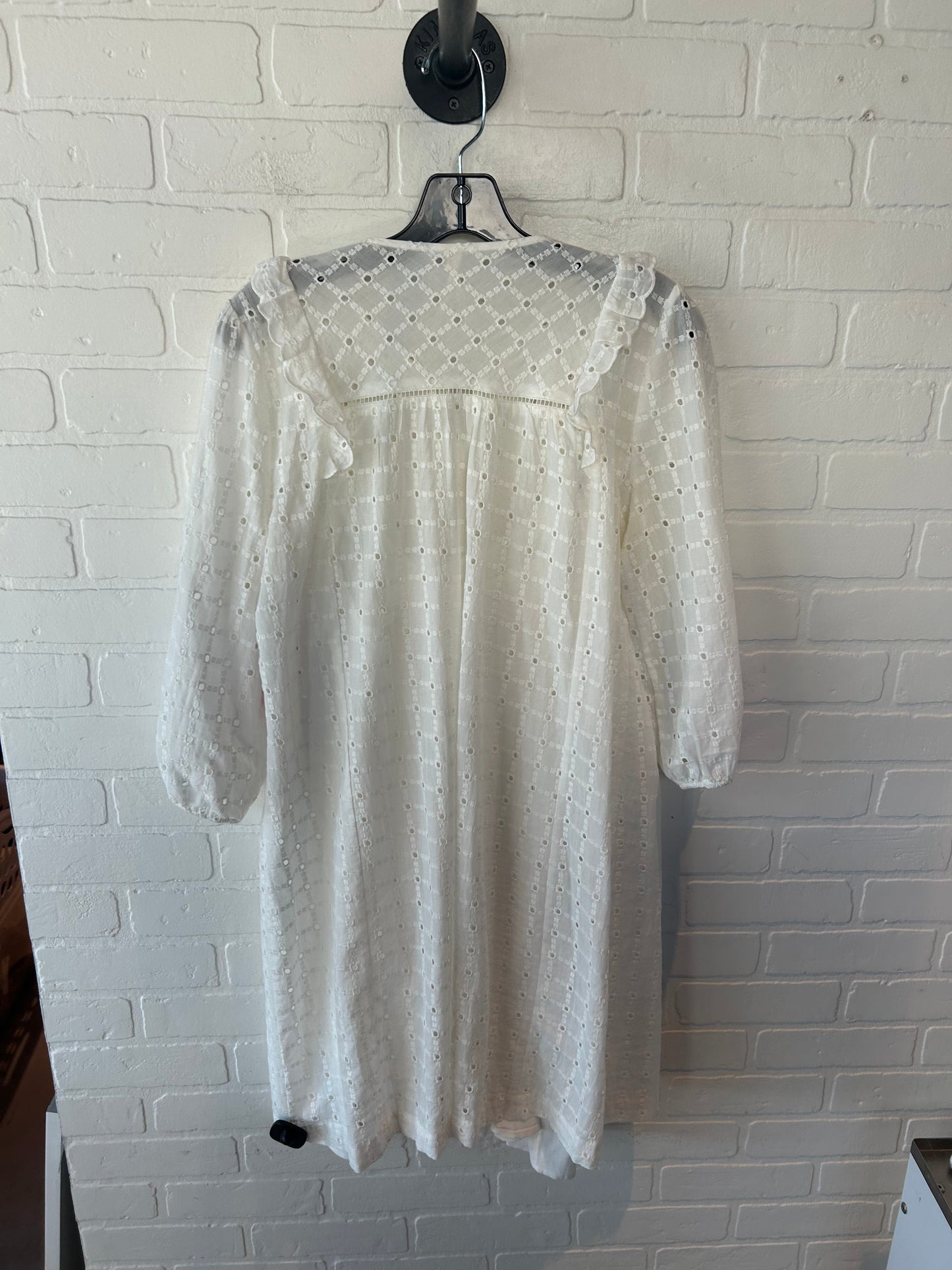 Dress Casual Midi By Anthropologie In White, Size: S