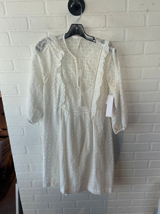 Dress Casual Midi By Anthropologie In White, Size: S