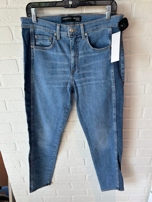 Jeans Straight By Veronica Beard In Blue Denim, Size: 12