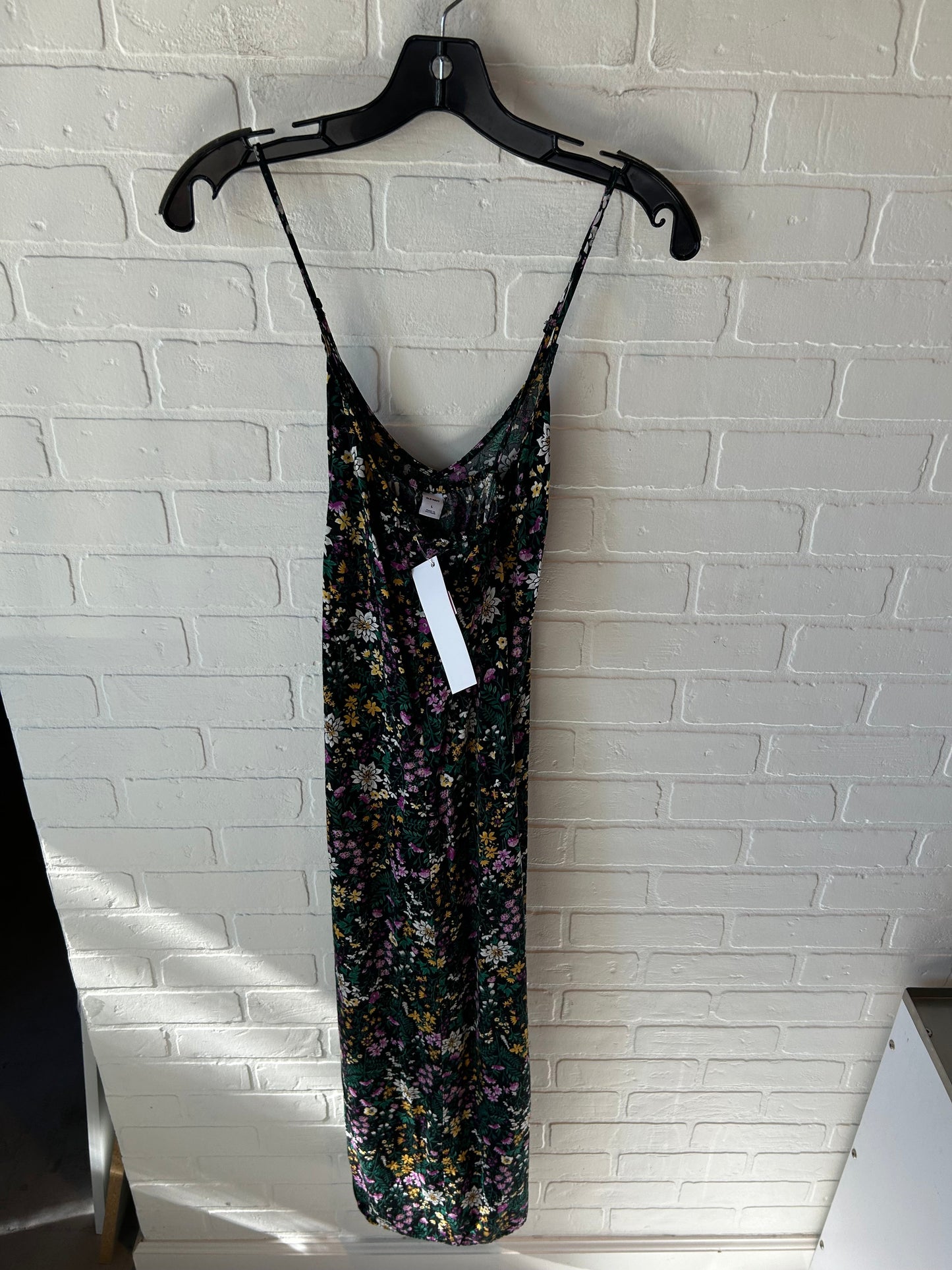 Dress Casual Maxi By Old Navy In Black & Purple, Size: L