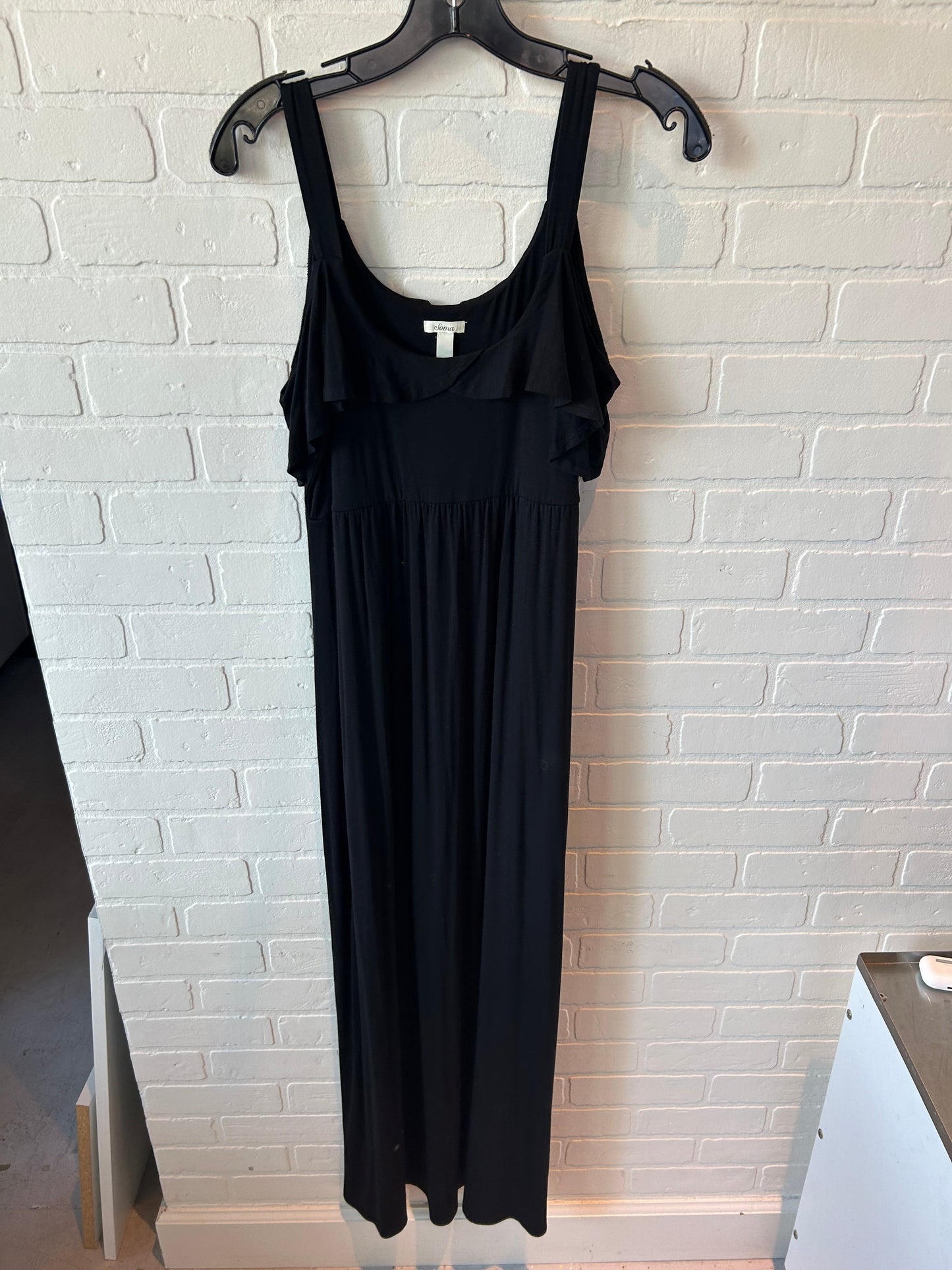 Dress Casual Maxi By Soma In Black, Size: M