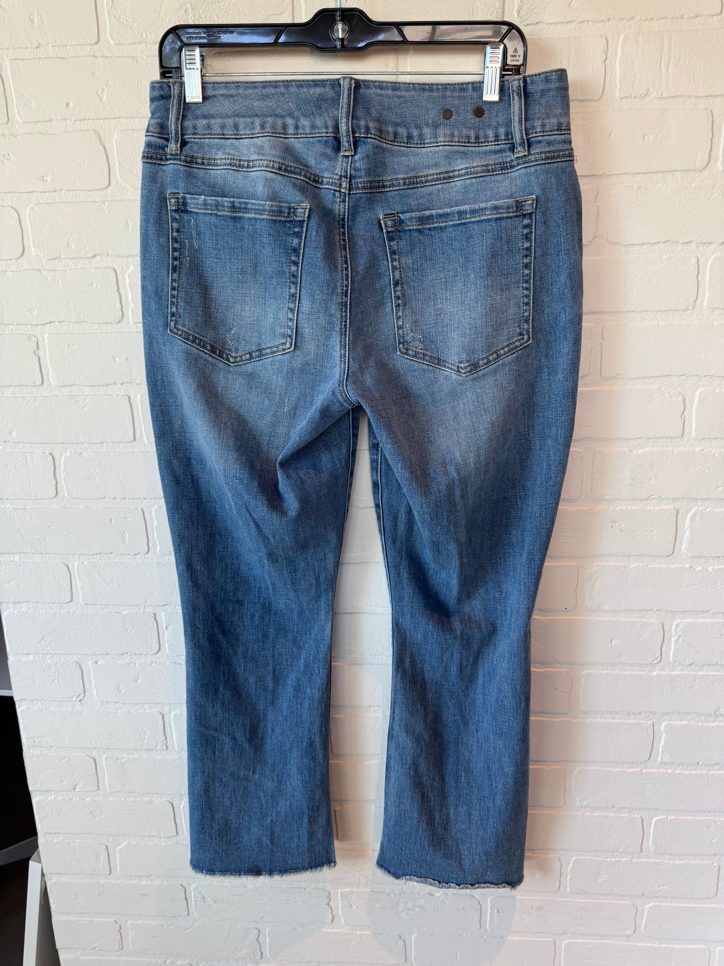 Jeans Cropped By Cabi In Blue Denim, Size: 10