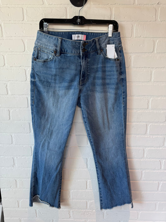 Jeans Cropped By Cabi In Blue Denim, Size: 10