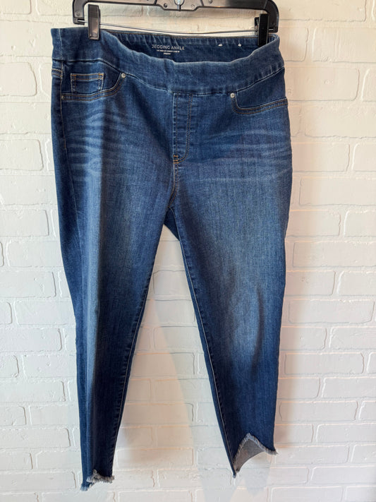 Jeans Jeggings By Chicos In Blue Denim, Size: 8