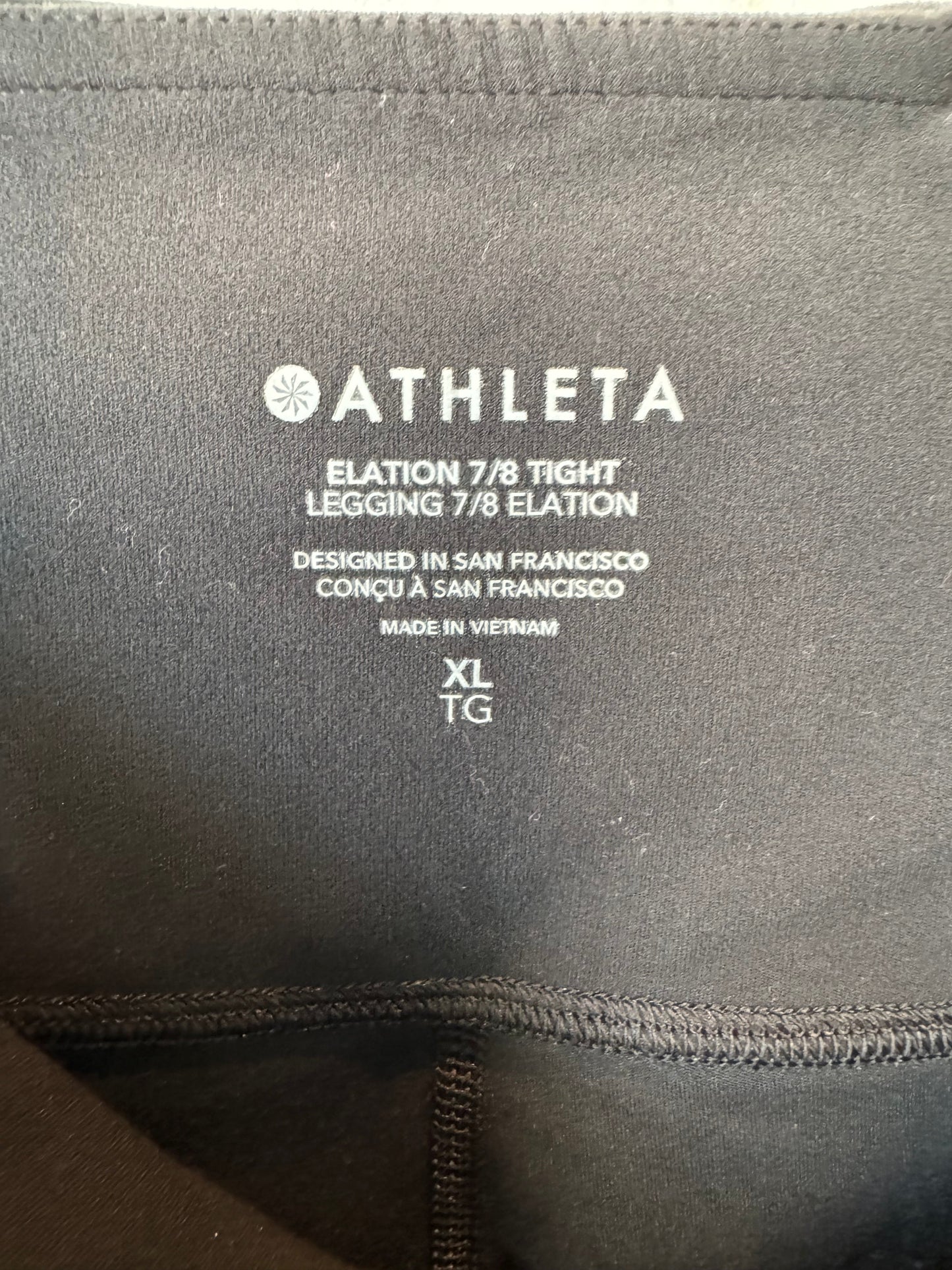 Athletic Leggings By Athleta In Black, Size: 14