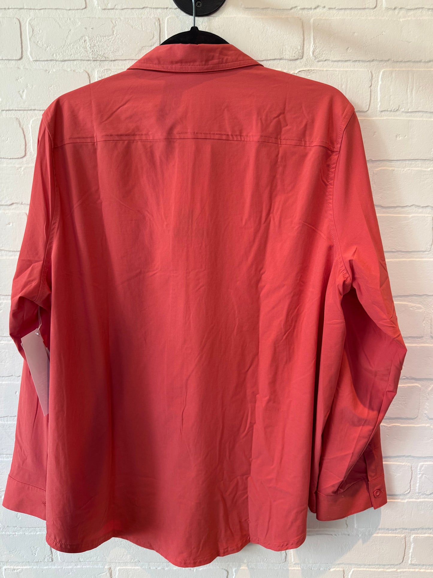 Top Long Sleeve By Eddie Bauer In Red, Size: Xl