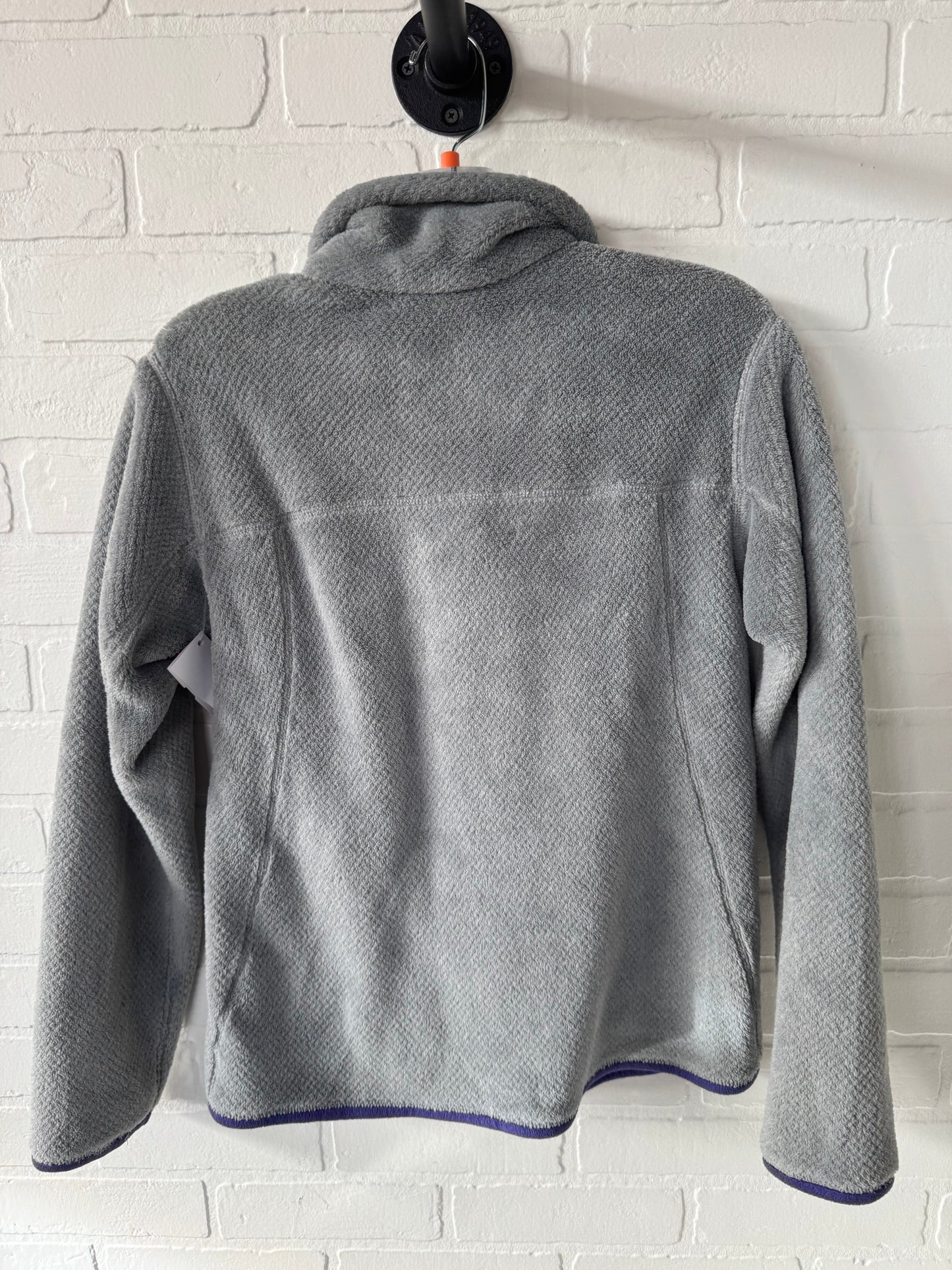 Jacket Fleece By Patagonia In Grey, Size: M