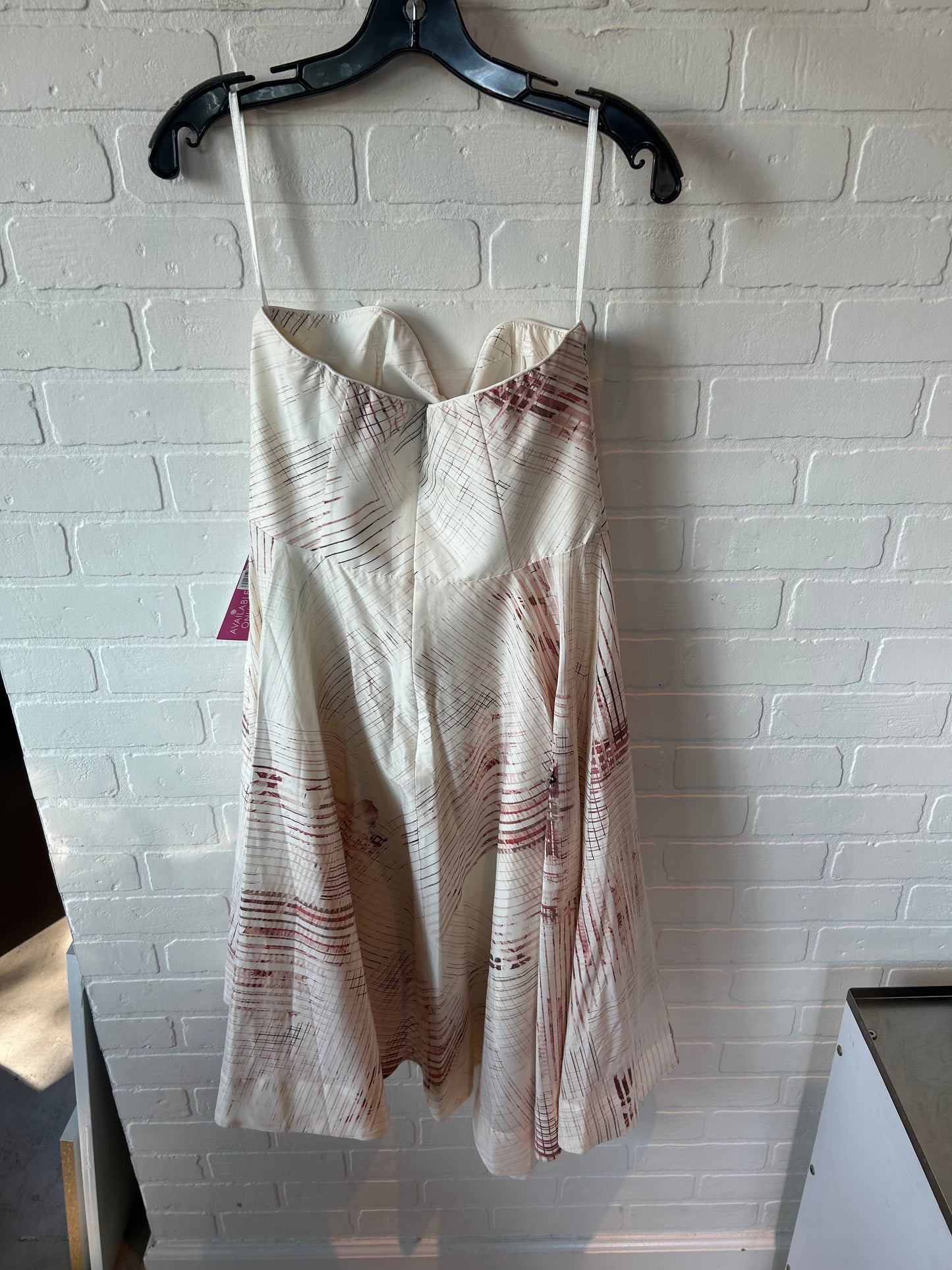 Dress Party Midi By White House Black Market In Pink & White, Size: S