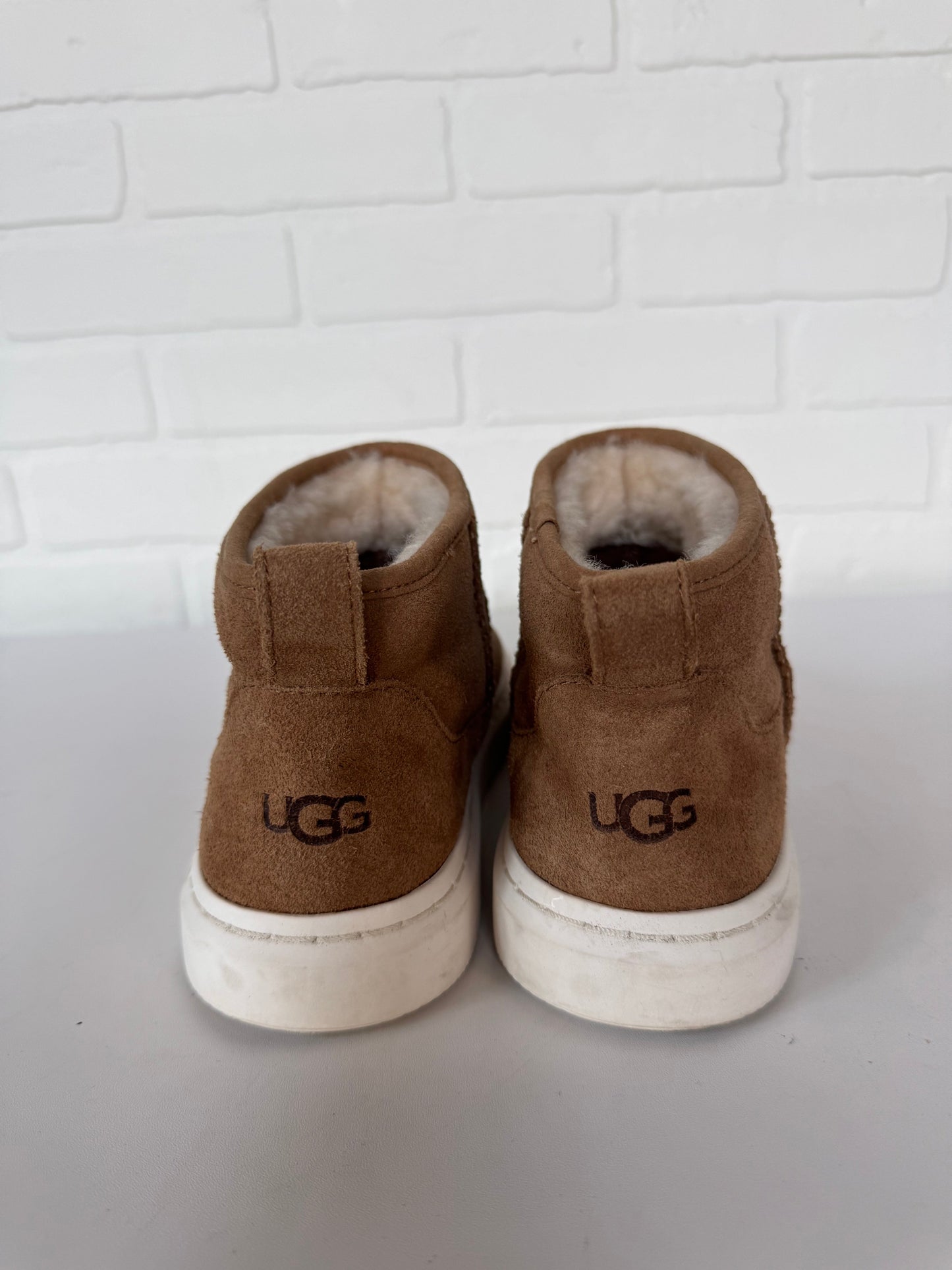 Boots Designer By Ugg In Tan, Size: 8.5