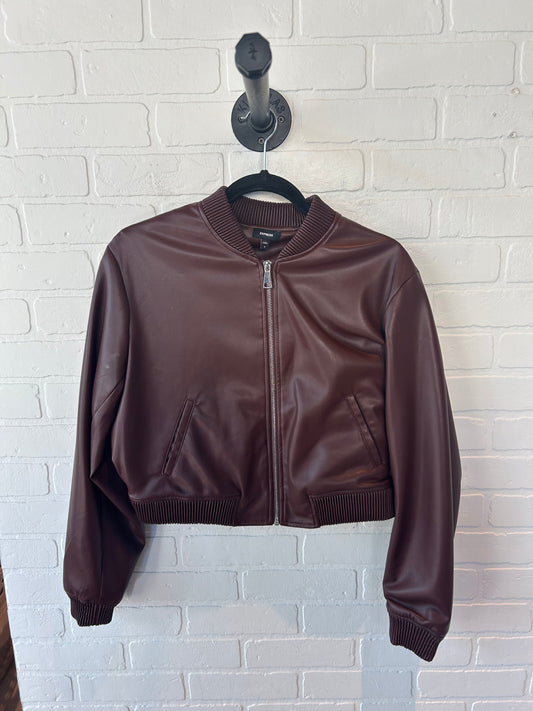 Jacket Other By Express In Brown, Size: M